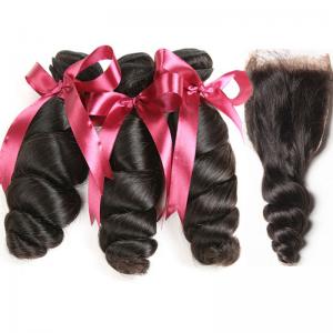 Buy cheap 12A Grade Peruvian Hair Weave Unprocessed Raw Loose Wave Virgin Hair Extension product