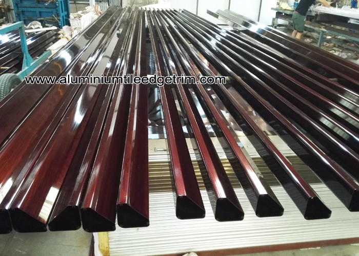 Buy cheap Extruded Aluminum Hex / Round / Oval Tube With Wood Grain Effect product