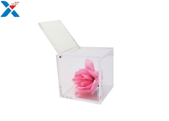 Buy cheap Wedding Candy Acrylic Packaging Box Mini 2 Inch Clear Acrylic Cube Box With Lid product