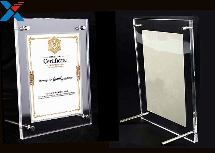 Buy cheap Clear Acrylic Photo Frame A4 A3 Certificate / Business License Frame product