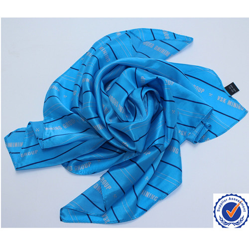 Buy cheap Stylish Blue or Red summer printed silk scarves silk twill evening wraps for Girl product