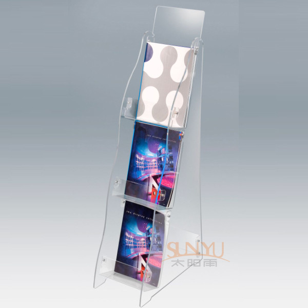 Buy cheap Lightweight Retail Floor Displays Compact Plastic Brochure Holders product