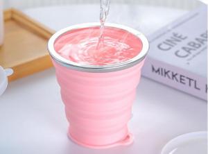 Buy cheap Food Grade Silicone Foldable Cup Silicone Collapsible Cup For Drinking product