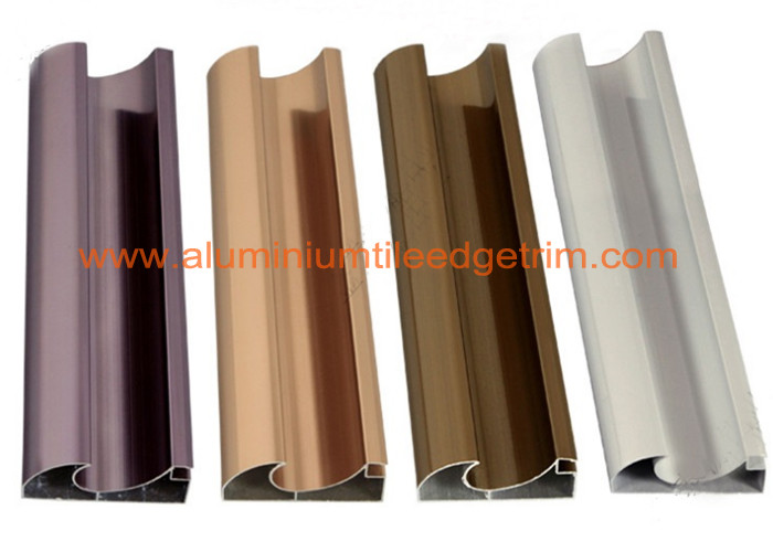Buy cheap C Shaped Aluminium Cabinet Door Profiles Lightweight For Crystal Steel Shutter product