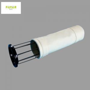 Buy cheap High Temperature 550GSM Acrylic Baghouse Filter Bags White product