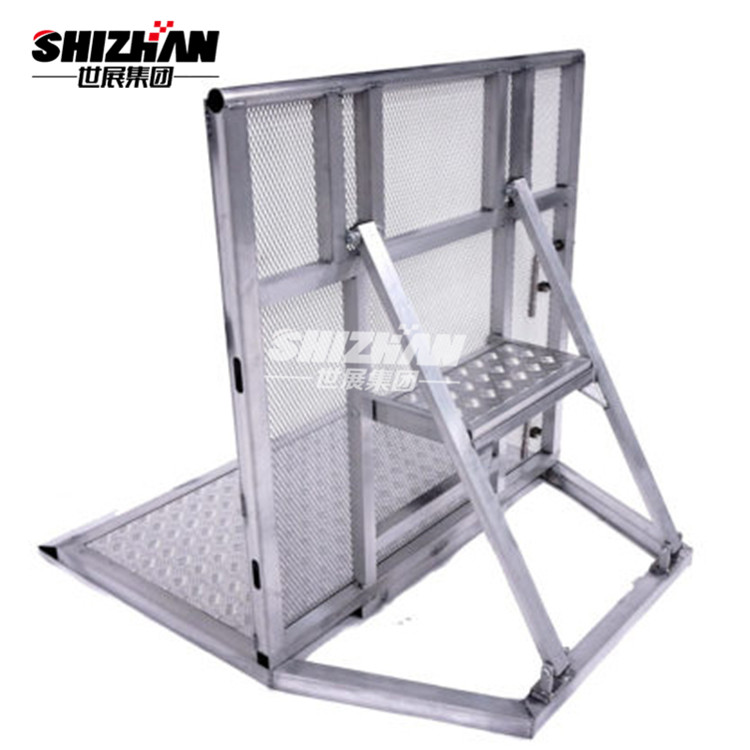 Buy cheap Aluminum Pedestrian Security Crowd Control Safety Stage Barrier product