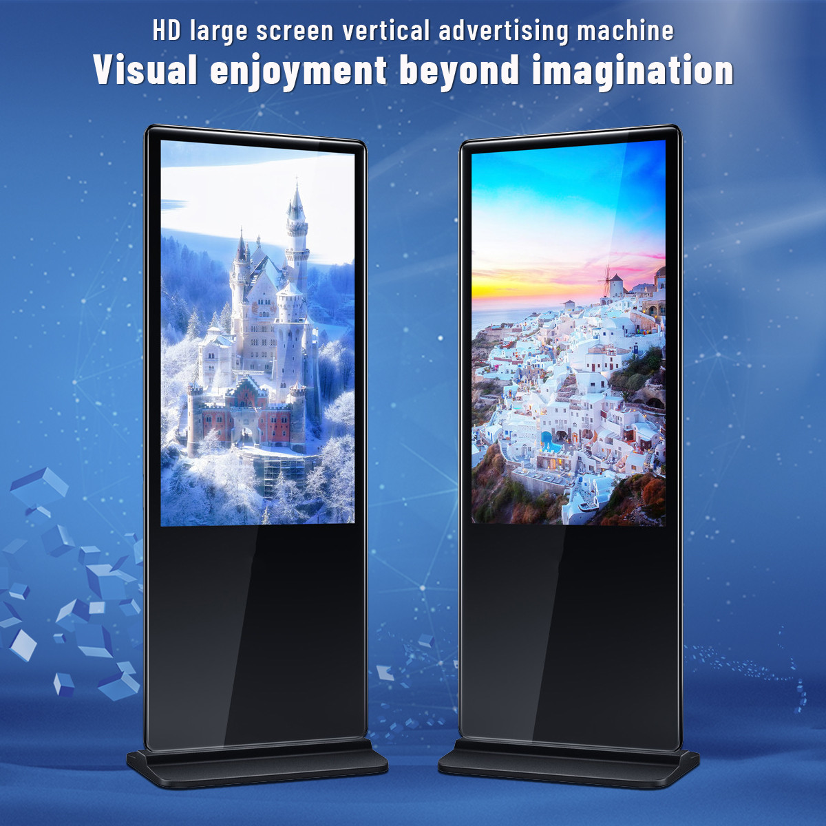 Buy cheap Floor Standing Digital Lobby Signage indoor Wifi 4K Video Wall product
