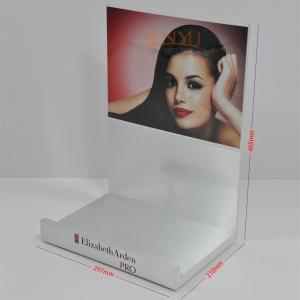 Buy cheap Brushed Silver Printing Acrylic Advertising Display Stand Lightweight product