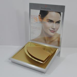 Buy cheap Skin Care Product Advertisement Display Stands Deluxe Golden Mirror Surface Treatment product