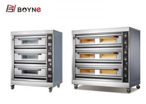 Buy cheap Three Deck Nine Trays Stainless Steel Bakery Deck Oven commercial kitchen bakery equipment product