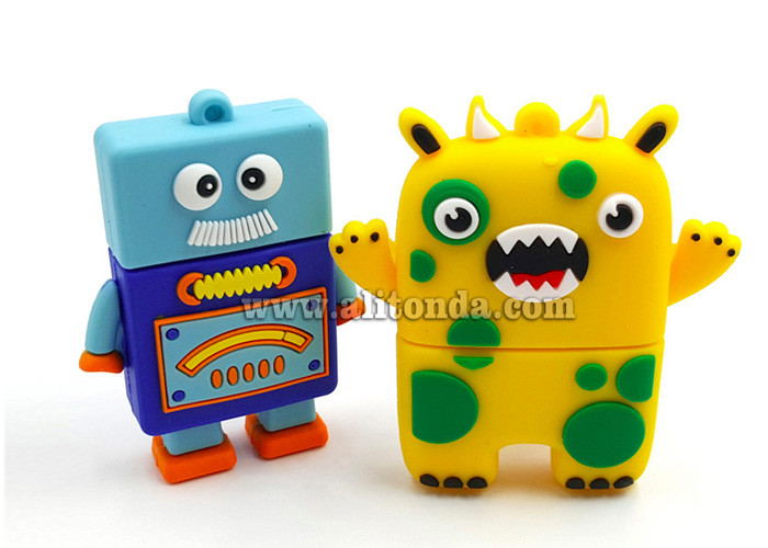 Buy cheap Cartoon figure shape cute cartoon pig duck monster shape USB flash driver custom and manufacture product