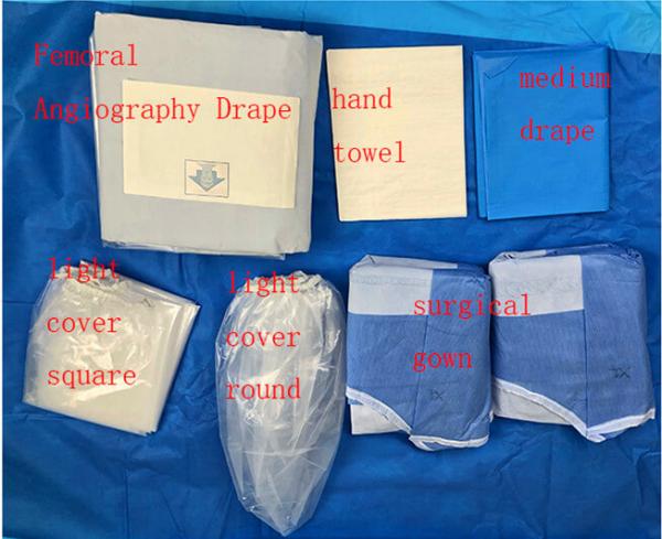 disposable angiography pack for operating room