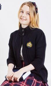 Buy cheap black school girl skirt Cotton School Uniforms Autumn cardigan sweater product