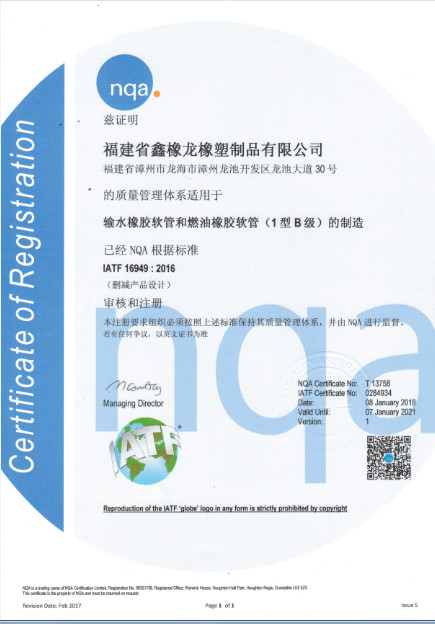 Goodyou Elastomer Technology Solution Co.,Ltd. Certifications