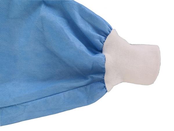 Disposable Reinforced Gown Have Two Knitted Cuffs