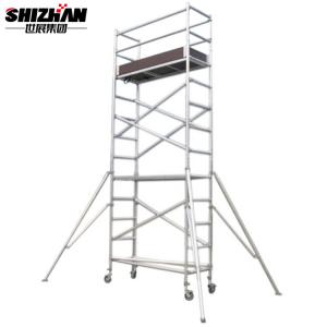 Buy cheap Outdoor Removable Aluminum Telescopic Scaffold Tower 6m Platform product
