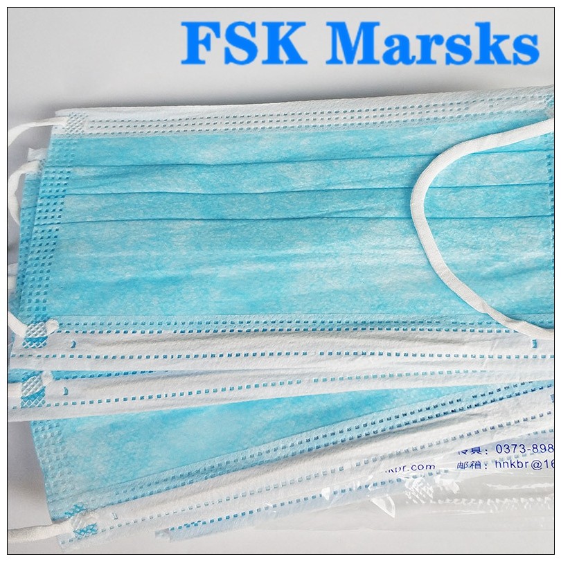 Buy cheap Antiviral 3 Ply Surgical Face Mask Bfe95 Disposable Face Mask Blue And White product