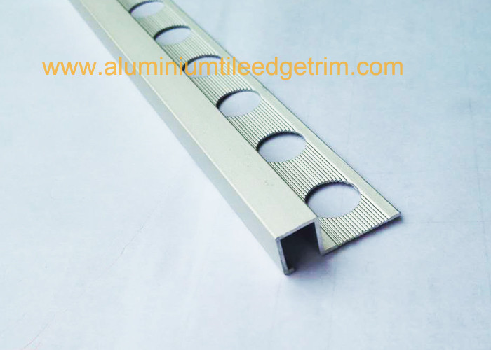 Buy cheap Anodized Mill Finish Aluminium Square Tile Edge  Trim With 2.5m product