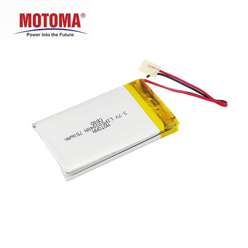 Buy cheap MOTOMA High Capacity Lithium Ion Battery 3.7V 950mAh With Pcb Wires Connectors product