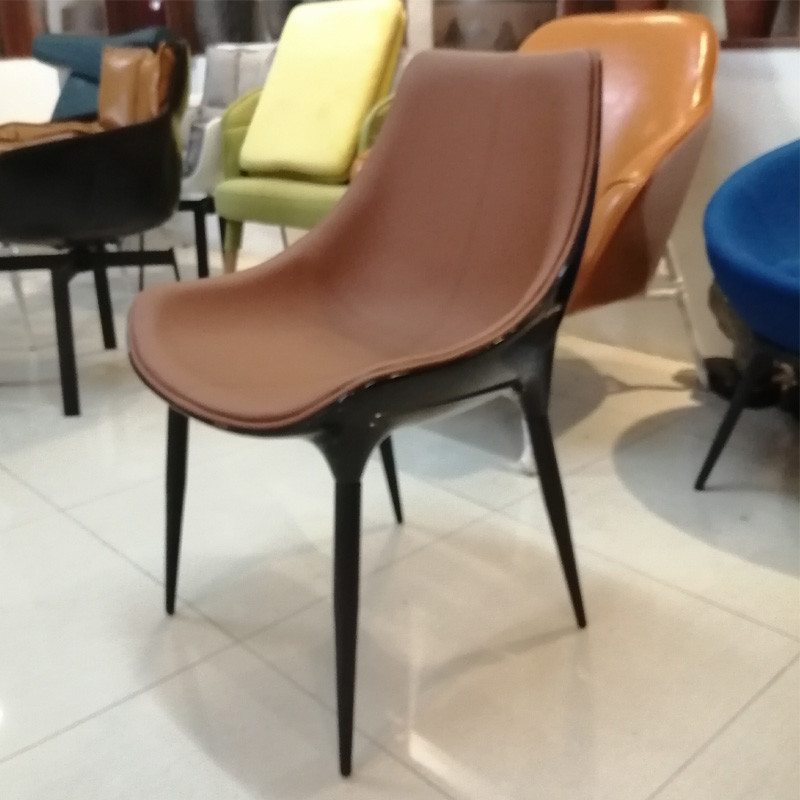 Buy cheap Modern Leather Easy Accent Bar Chair in The restaurant Furniture Passion chair Langham Dining room Chair product