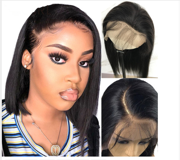 Buy cheap 10 Inch Glueless Straight Full Lace Human Hair Wigs With Baby Hair Short product