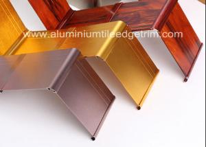 Buy cheap Gold Brushed Metal Skirting Trim , Aluminium Skirting Duct For Hotel And Office product