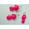 Buy cheap PVC rubber puller zipper, custom doll strawberry header zipper puller from wholesalers