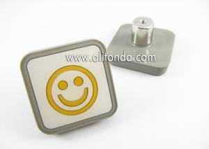 Buy cheap PVC cartoon smiling face sun image square shape room handle children drawer knobs custom product