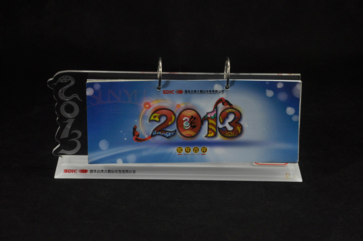 Buy cheap Custom Picture Frames Crystal Panel Desktop Calendar Stand Office Supplies product