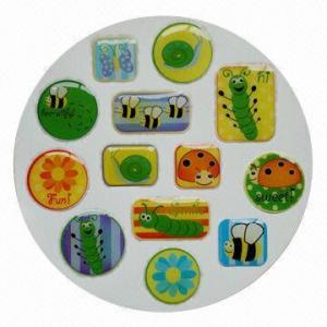 Buy cheap Epoxy 3D dome sticker, eco-friendly, easy-to-apply and -remove, OEM and ODM orders are welcome product