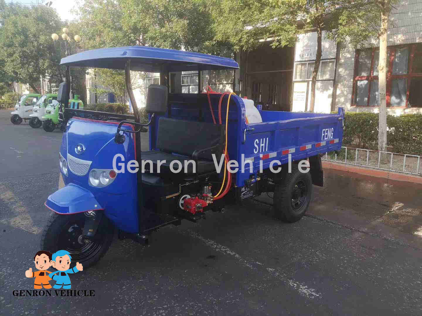 Buy cheap Diesel Engine 3 Wheels Genorn Motorized Cargo Tricycle from wholesalers