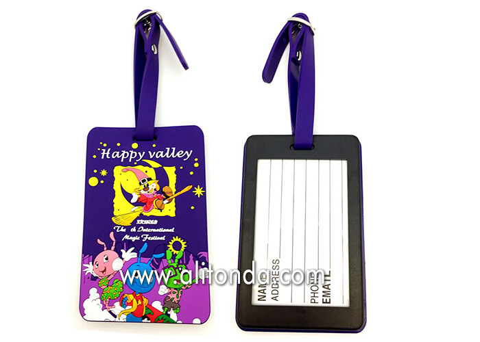 Buy cheap Soft PVC rubber luggage tag supply personalized luggage tag custom product