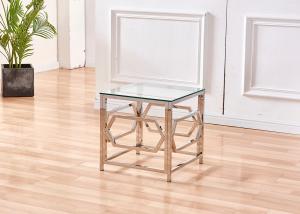 Buy cheap Beautifully 13kgs 0.056CBM Square Glass Side Table product