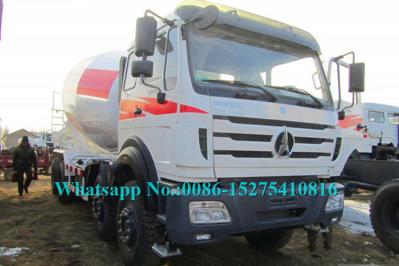 Buy cheap North Benz NG80B 2638P 8x4 40Ton 380hp 16 18 cbm Concrete Mixer Truck for Concrete Batching plant product