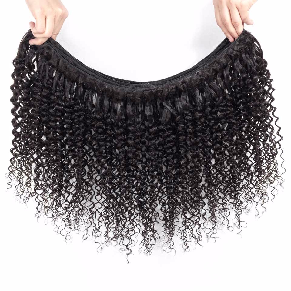 Buy cheap Double Weft Kinky Curly Cambodian Virgin Hair / 100 Remy Human Hair Extensions product