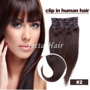 Buy cheap Smooth Soft Pre Bonded Dip Dye Hair Extensions / Dark Brown Virgin Hair product