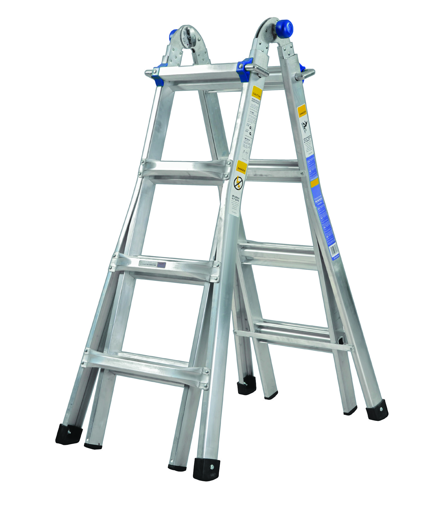 Buy cheap Twin Step Aluminium Alloy Ladder 2 Scaffold Bases EN131 Certificated product