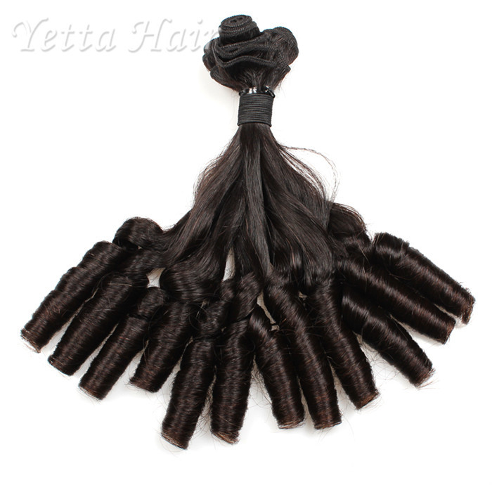 Buy cheap Natural Spiral Curly  Aunty Funmi Hair Extension Hair With 8" - 18'' Length product