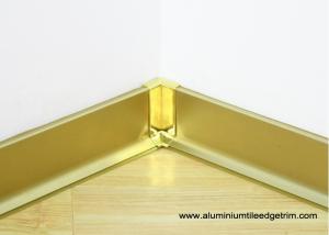 Buy cheap Commercial Aluminium Metal Skirting Board With Shine Gold Waterproof product
