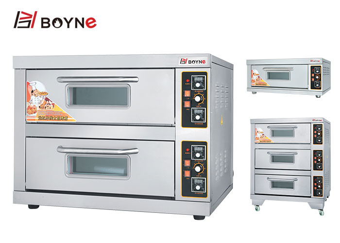 Buy cheap Layered Temperature Controlded Electric Deck Oven 1 Deck 2 Deck 3 Deck Bakery oven product