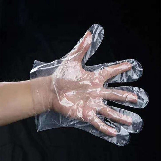 Buy cheap Plastic Polythene PE Disposable Medical Gloves Food Safe Universal Size Eco Friendly product