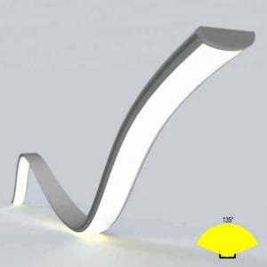 Buy cheap Flexible Bendable Led Strip Aluminium Profile With Frosted Cover Lens product