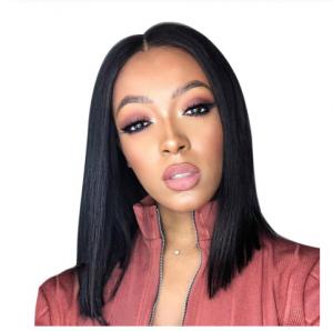 Buy cheap 100% Virgin Bob Wigs Human Hair Full Lace Wigs With Baby Hair 10A Grade product