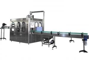 Buy cheap Stainless Steel Bottled Water Filling Line With Bottle Rinsing System / Bottle Capping System product