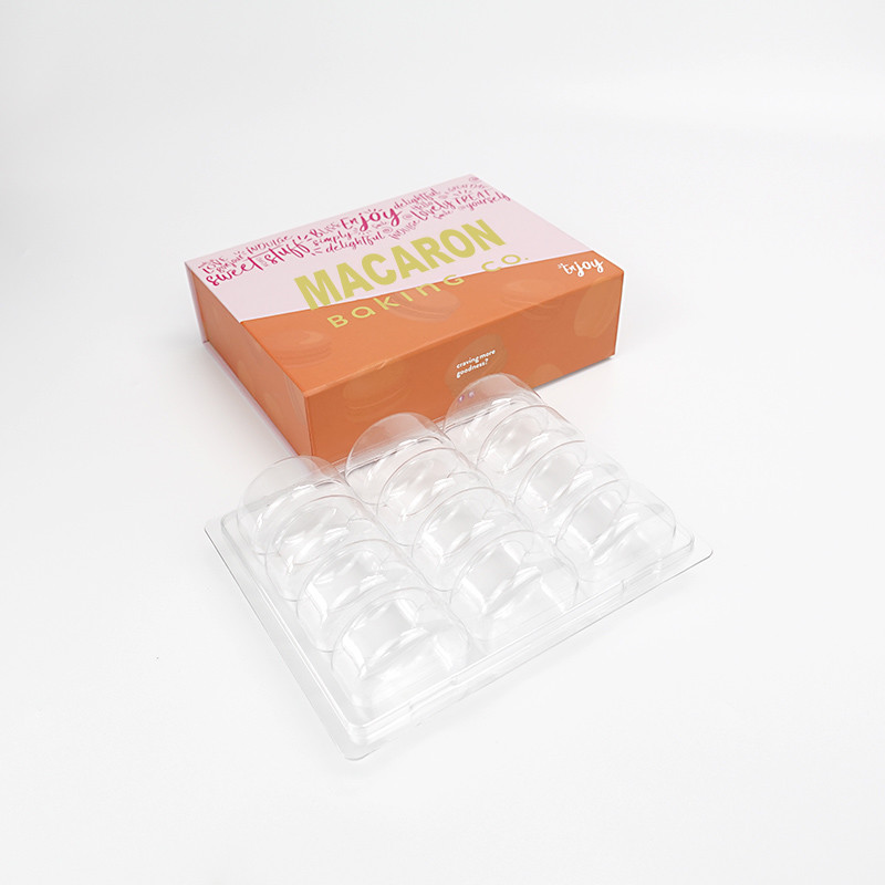 Buy cheap Custom Macaron Foldable Chocolate Packaging Boxes With Blister Tray product