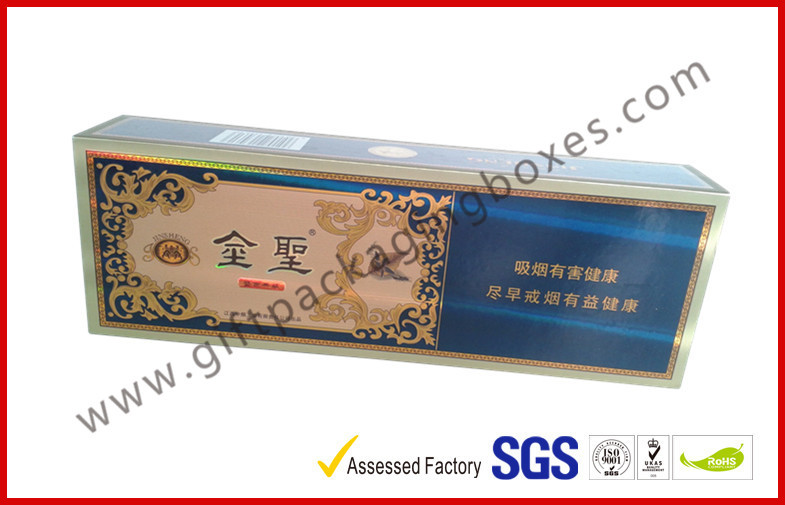Buy cheap China Brand Golden Cigar Gift Box With CMYK Print Sliver Paper product