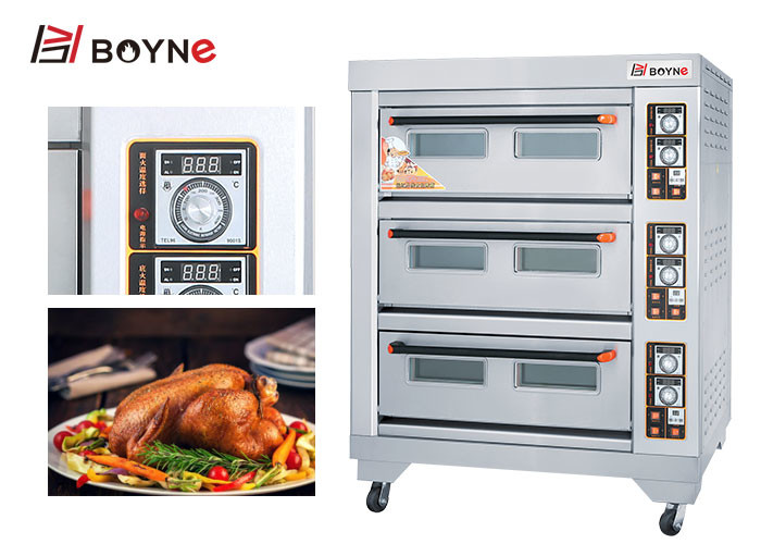 Buy cheap 19.8kw Commercial Bakery Kitchen Equipment Six Tray Electric Baking Oven product