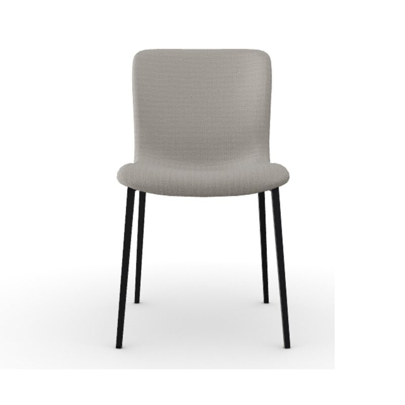Buy cheap Soft Gray Fabric H830mm 8kgs Metal Frame Upholstered Dining Chair product