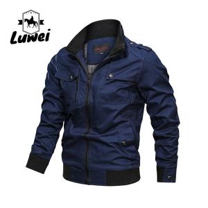 Buy cheap Windcheater Giacca Cotton Thin Fall Top Abrigos Hombre Utility Long Sleeve Oversize Solid Color Jacket with Zipper product