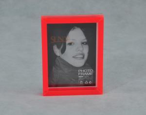Buy cheap Red Acrylic Custom Picture Frames Rectangle Shape 153×112 mm 500pcs product